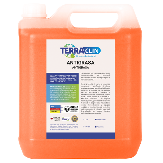 Envase de antigrasa terraclin