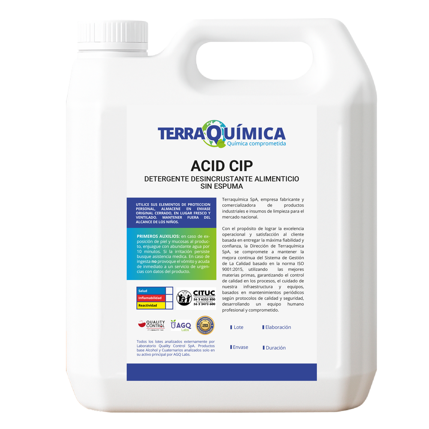 Detergente Desincrustante Ácido - ACID CIP