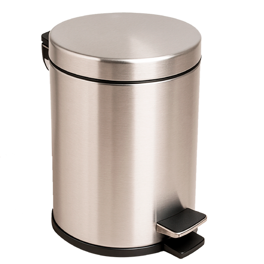 Basurero Metálico 3 Litros con Tapa y Pedal