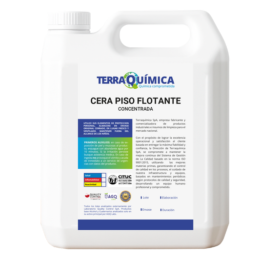 Envase de cera piso flotante concentrada