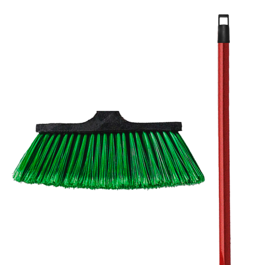 Escobillón con mango de madera