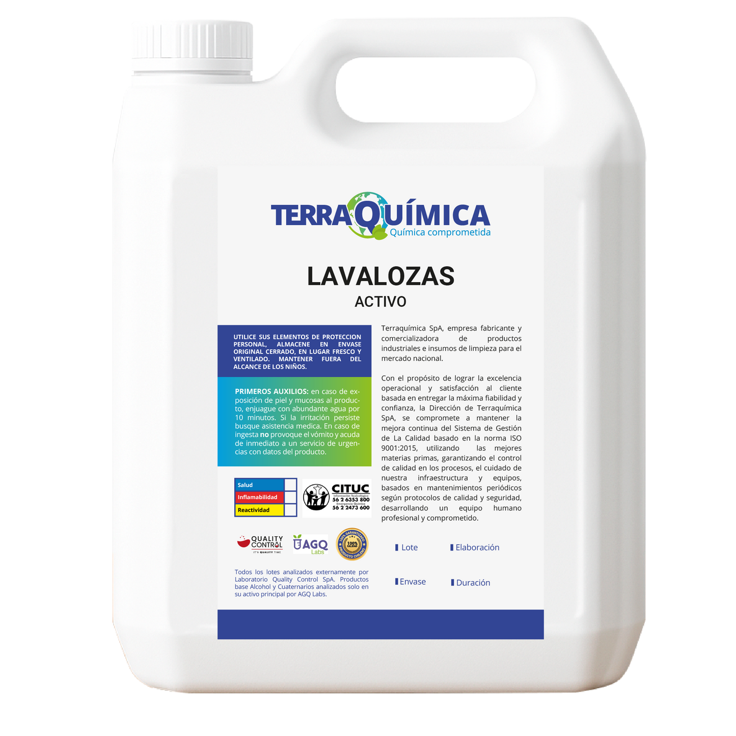 Imagen Lavalozas Alto Contenido de Activos