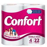 Imagen Papel Higiénico Doble Hoja Confort