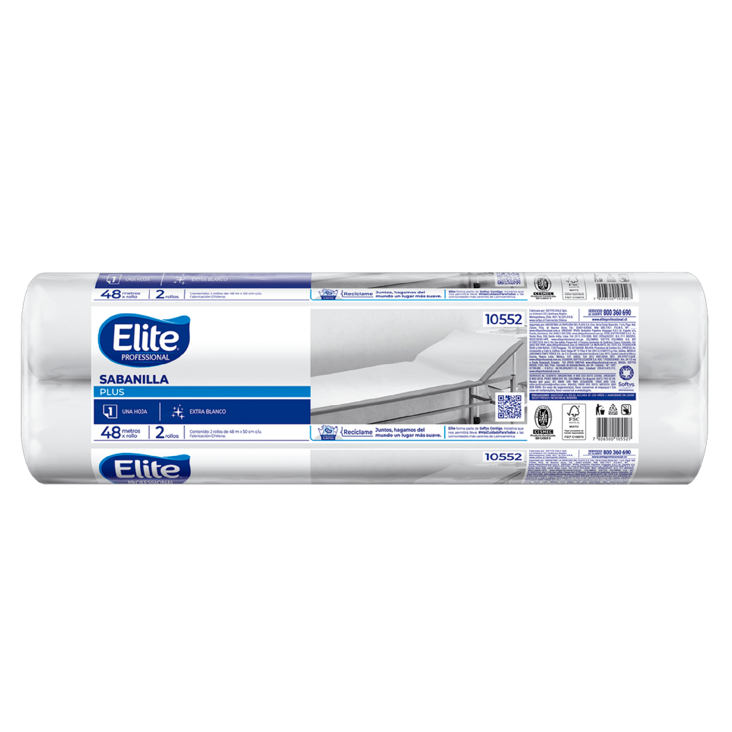 Imagen Sabanilla Blanca Papel Desechable Elite