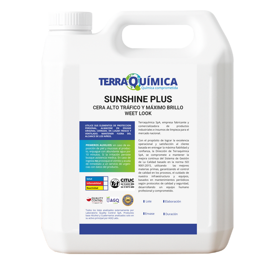 Envase de cera alto trafico y máximo brillo weet look - sunshine plus