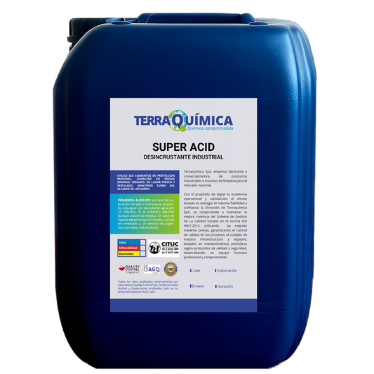 Desincrustante, Removedor Óxido y Limpiador Químico Construción - SUPER ACID