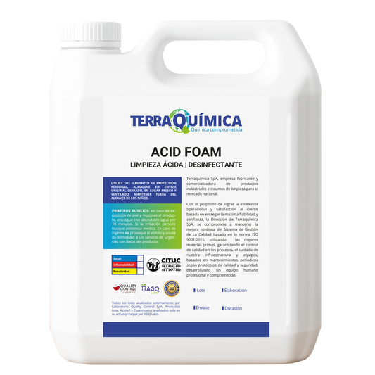 Espuma Elimina Sarro Desinfectante - ACID FOAM