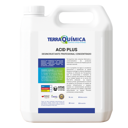 Removedor Ácido de Incrustaciones Orgánicas y Calcáreas - ACID PLUS