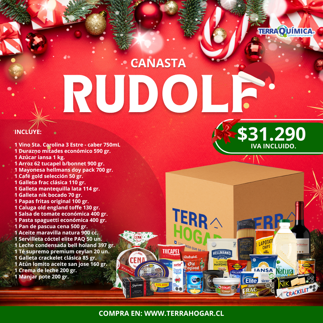 Canasta Navideña - RUDOLF