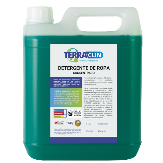 Envase de detergente de ropa concentrado - terraclin
