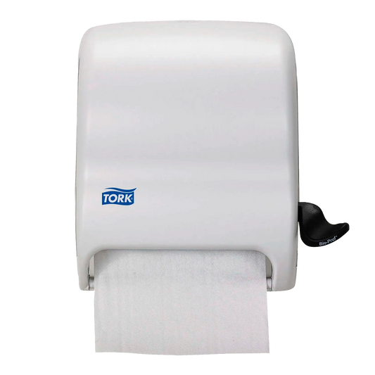 Dispensador de toalla con palanca
