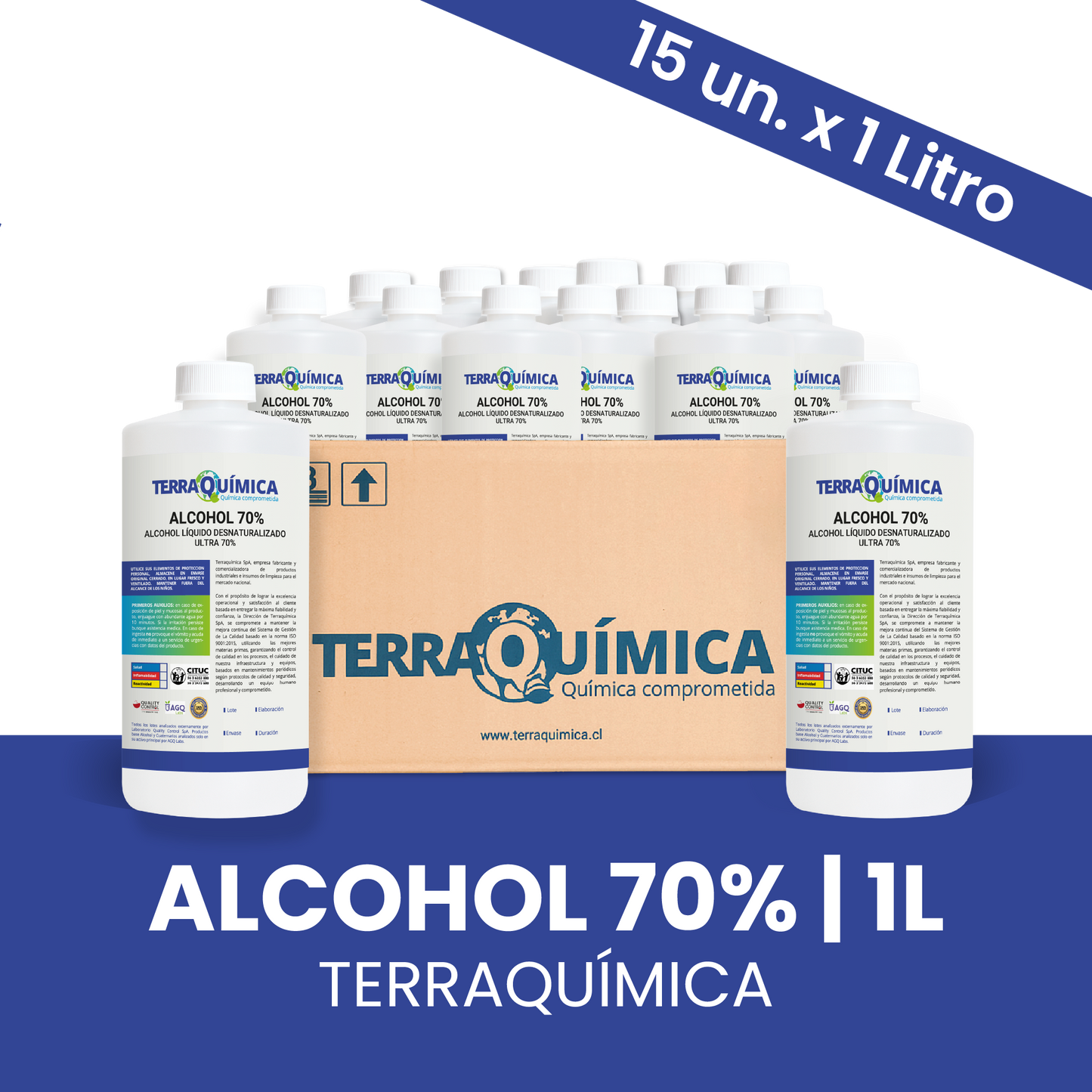 Alcohol Líquido Desnaturalizado Ultra 70%