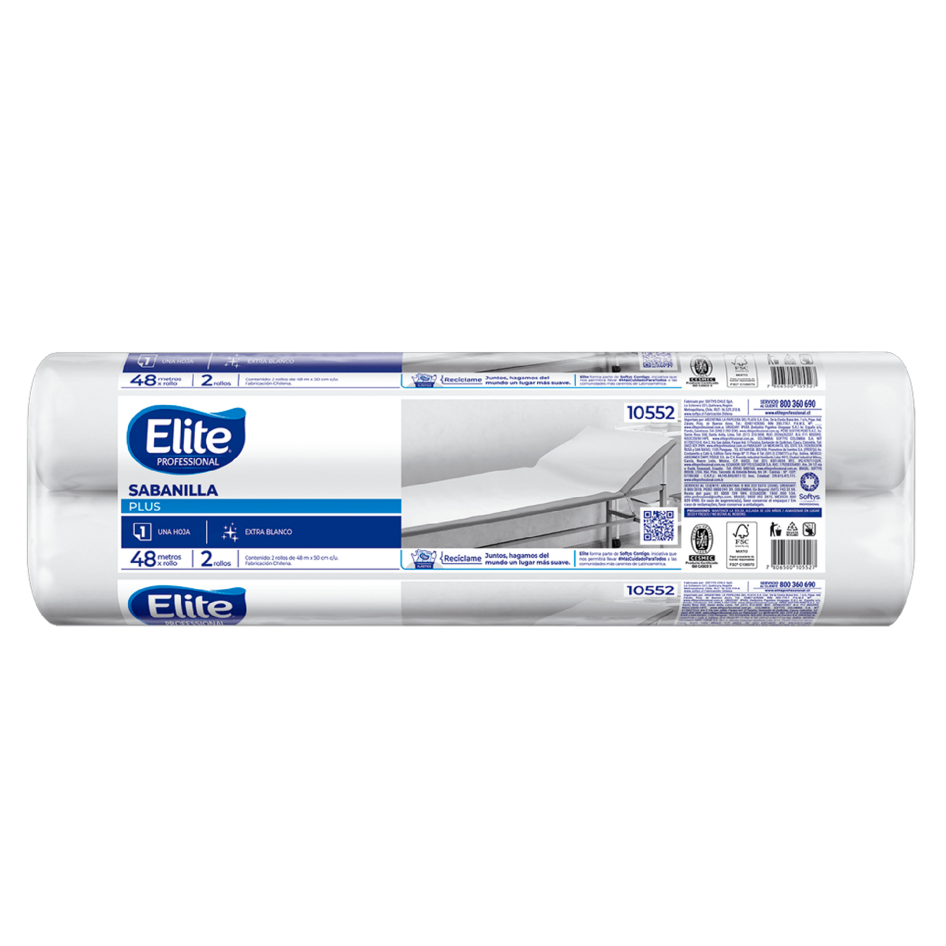 Imagen Sabanilla Blanca Papel Desechable Elite